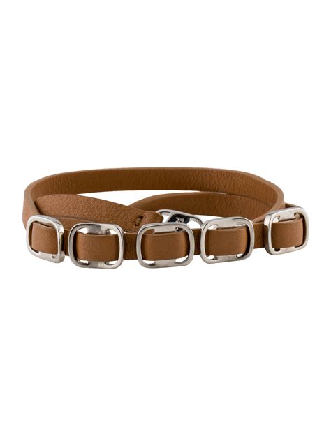 salvatore ferragamo leather bracelet